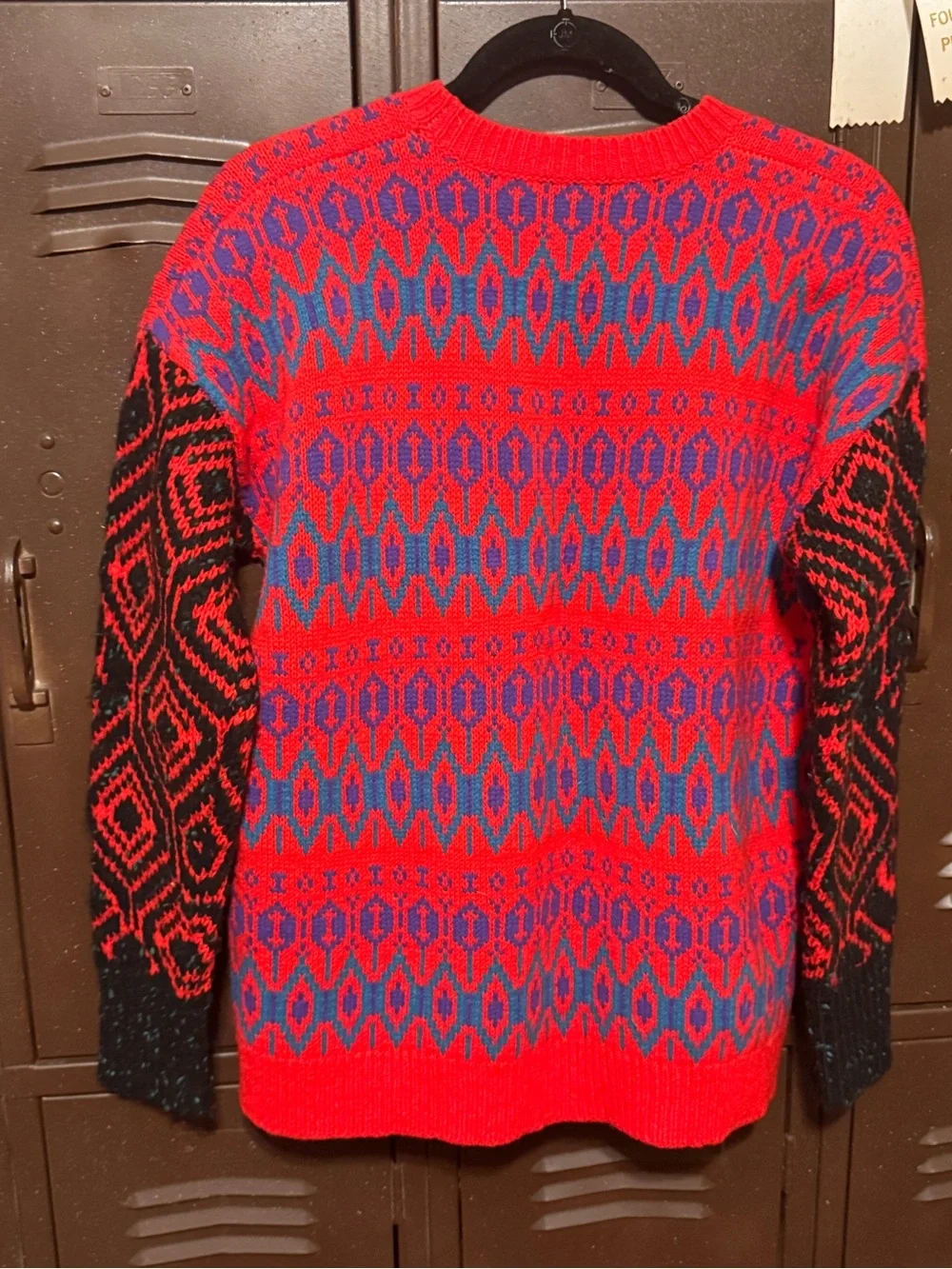 J. Crew Geometric Wool Sweater